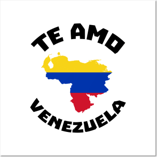 I Love VZLA - Venezuela Heart Flag T-Shirt Posters and Art